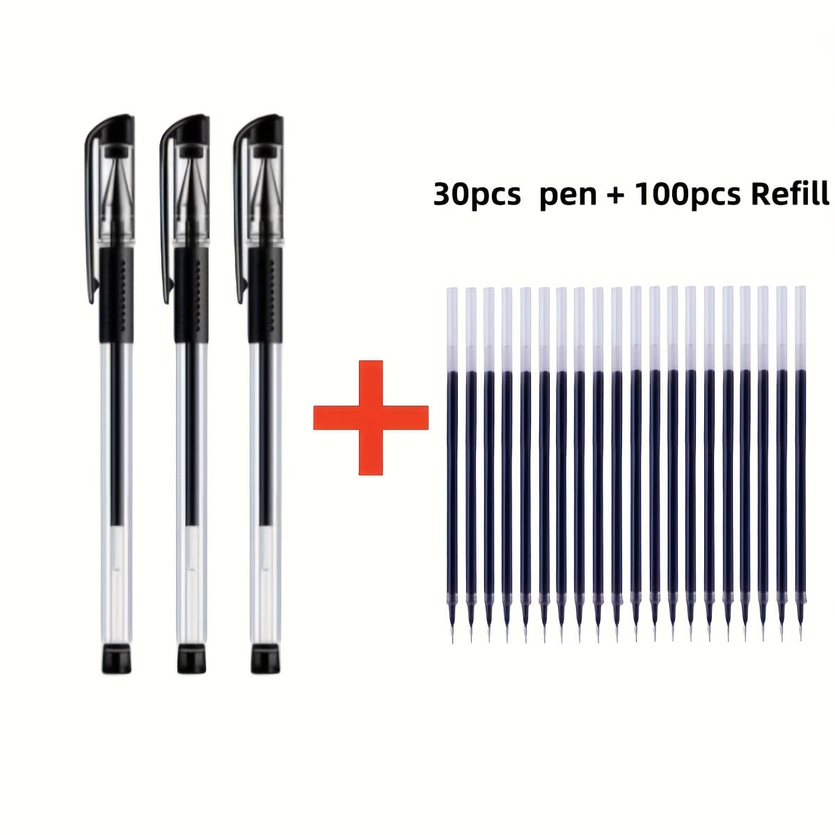 TEMU Halloween Gifts 130pcs Straight Liquid Ballpoint Pen Quick Drying Test Signature .5mm Black Blue Ink School Office Ballpoint Pens Stationery School Ballpoint Pens, Business Signature Pens