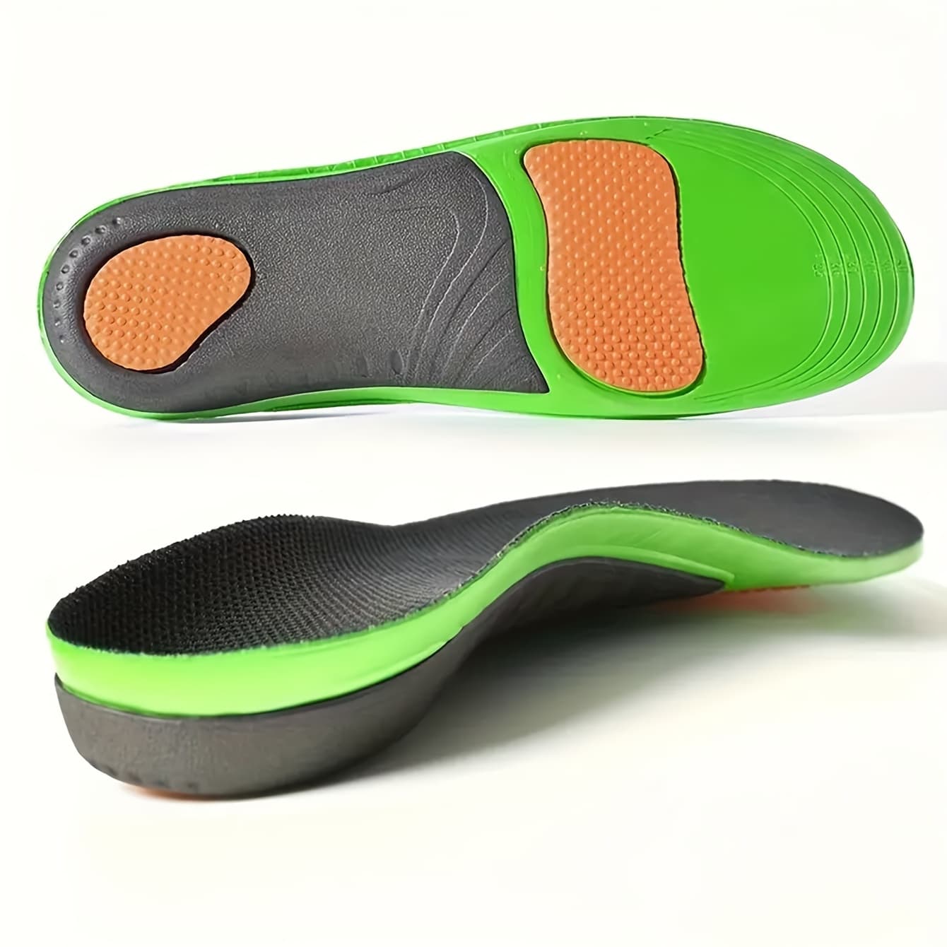 TEMU 1 Pair High Arch Support Sports Insoles - Shock-absorbing Cushioning, Wear-, Breathable, Anti-odor, For - Suitable For Sports Shoes, Casual Shoes, Hiking Boots, And More
