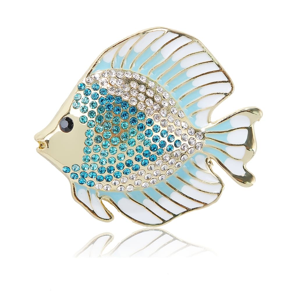 TEMU Brooch, Cute -encrusted Animal Pin Korean Style Corsage Women's Accessory