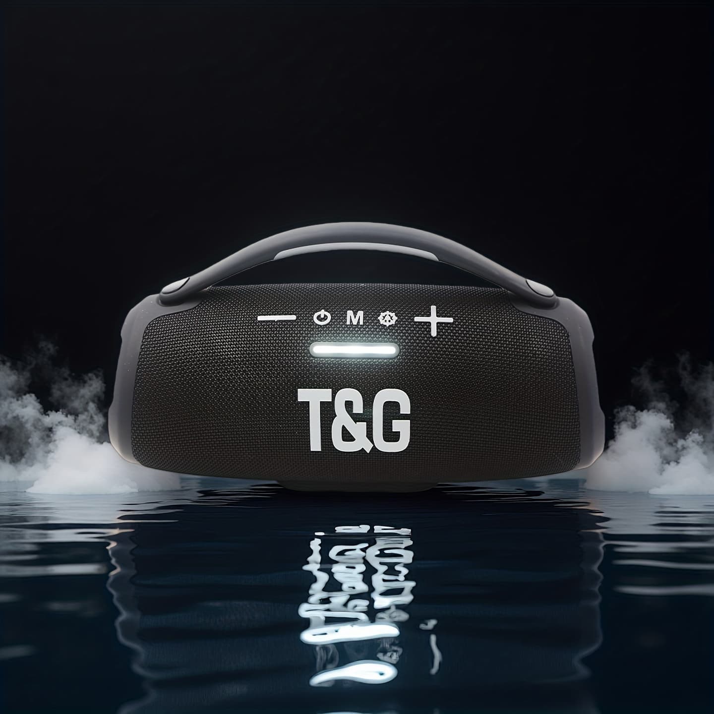 TEMU Tg418 Wireless Speaker, Featuring Type-c, A 3000mah Battery, And With Tf Cards, Usb, And Aux. With Mobile Devices, Tablets, And Computers, With Led Lights And Flashing Effects, With Eq Settings