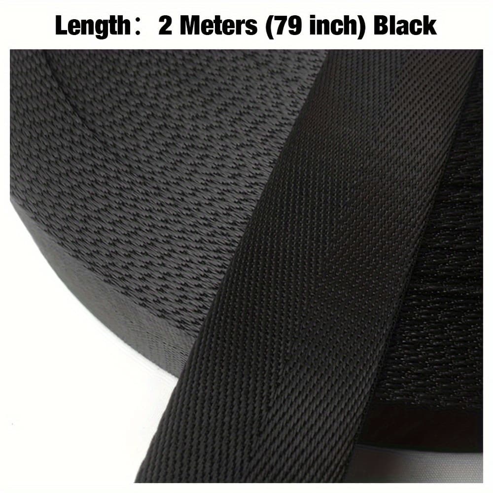 TEMU 2 Meters 1"(25mm) High Quality Strap Nylon Webbing Herringbone Pattern Knapsack Strapping Sewing Bag Belt Accessories