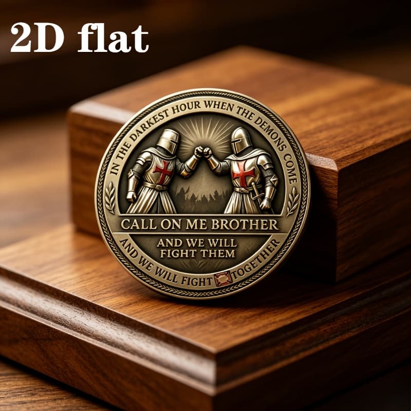 TEMU Call On Me Brother Challenge Token | Double-sided Exquisite Design, Suitable For Christmas, Halloween, Valentine's Day, Collectibles, Holiday Gifts For , Ideal Birthday Holiday Commemorative