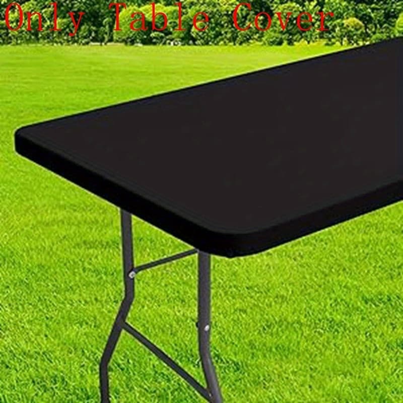 TEMU 1pc, 6ft Table Cover Tablecloth, 30 X 72 Inches Picnic Table Cover With Elastic Band Edge For 6 Foot Tables Indoor Outdoor, Table Cloth Protector For Home Party Banquet Picnic Wedding