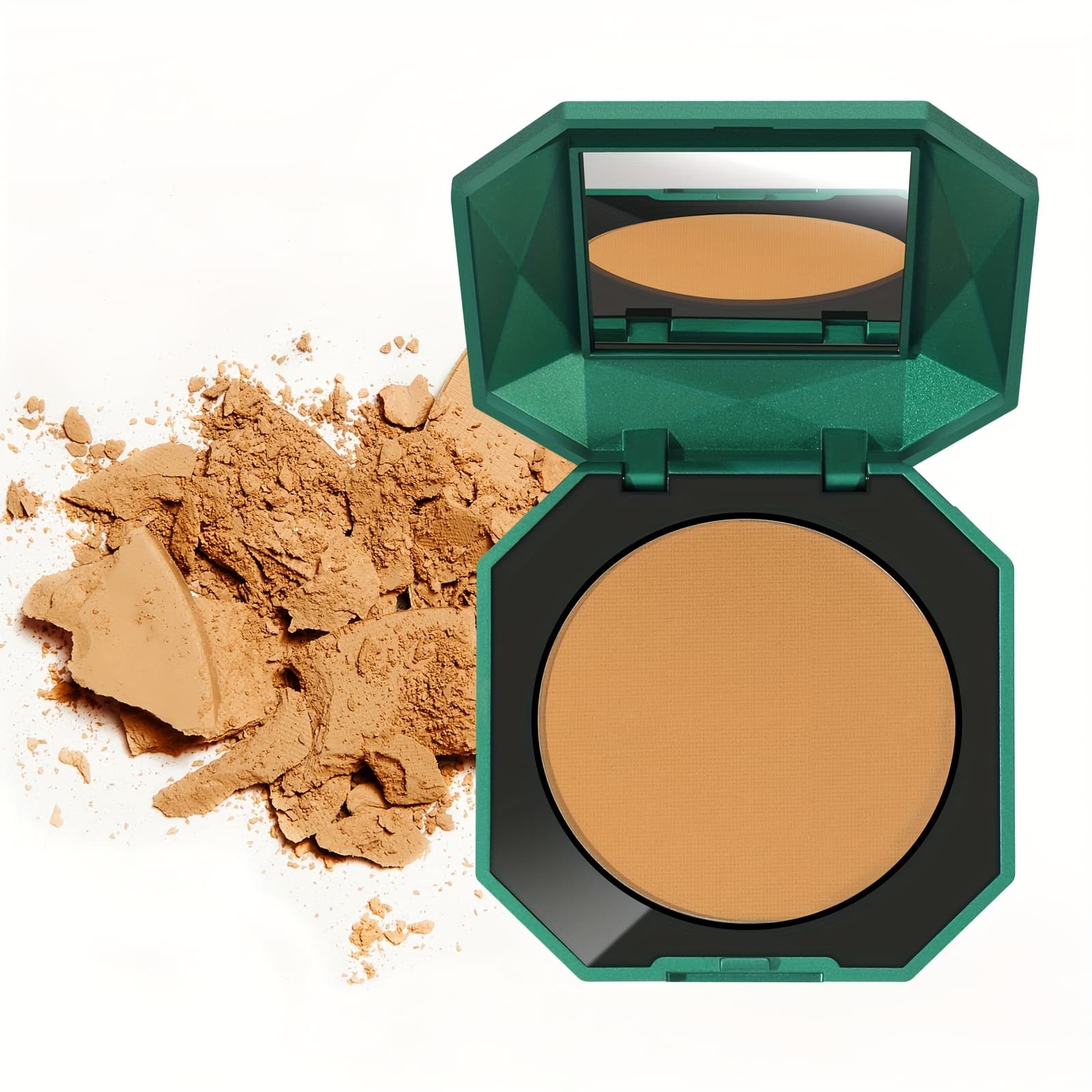 TEMU Oil Control Matte Perfection Face Pressed Powder, Matte Smooth Flawless Setting Powder Makeup, Polvo Compacto De Maquillaje, Waterproof Long Lasting, 10g/0.