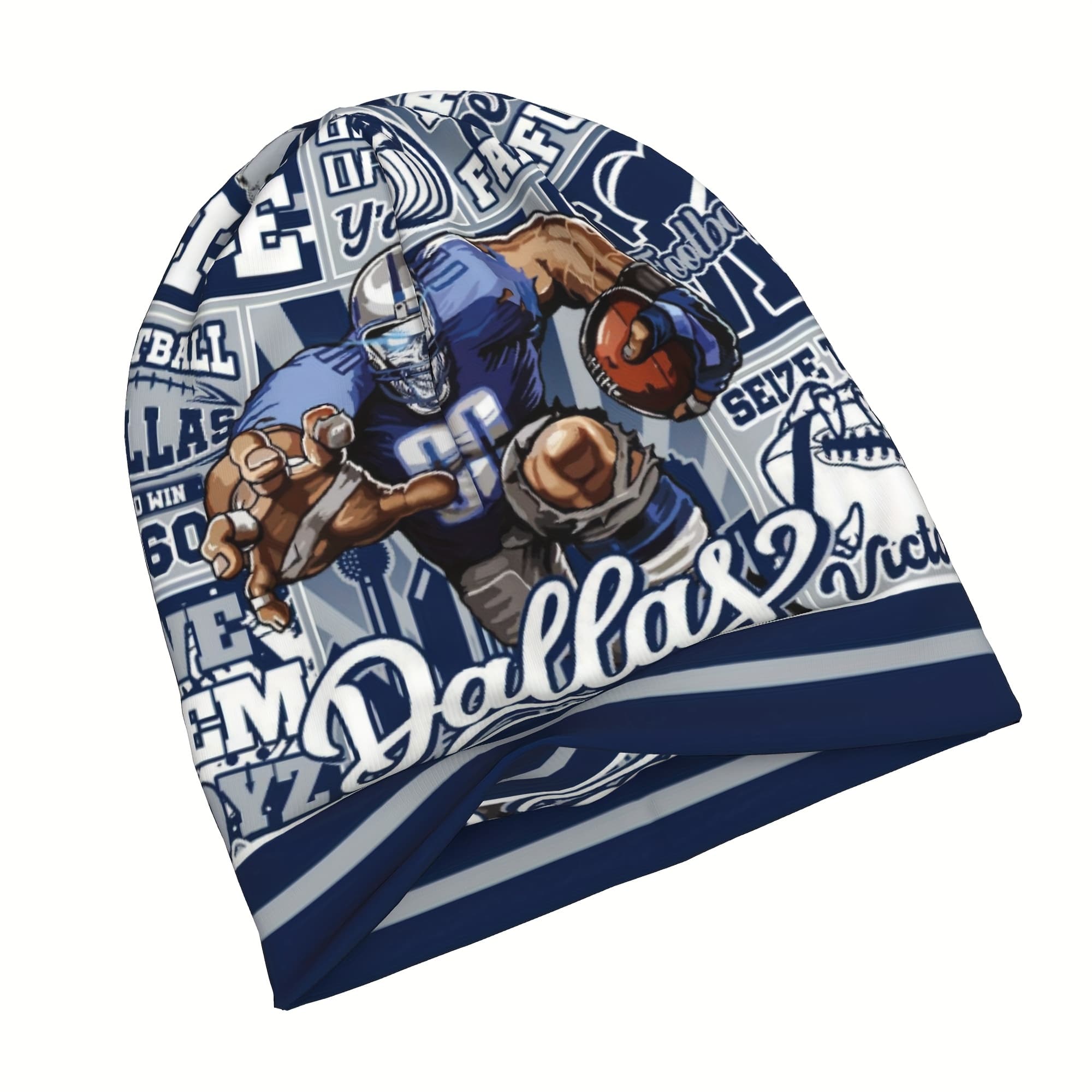 TEMU Unisex Winter Hat For Fans, Dallas Football Beanie, A Stylish Accessory For Casual Streetwear, Lightweight Yet Warm, Use, Comfortable , An Gift For Christmas Game Day