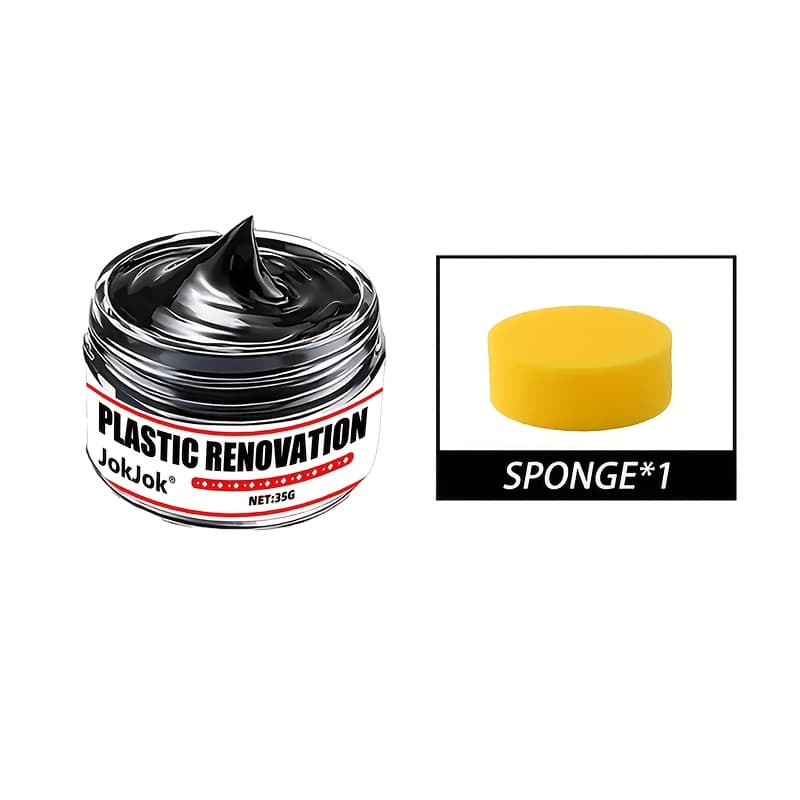 TEMU Car Plastic Component Restoration, Interior Shine Wax, Tire Gloss Paste, Plastic Scratch Repair, Black Car Yellowing Correction, And Coating, Along With Car Repair Additions, Including A Sponge