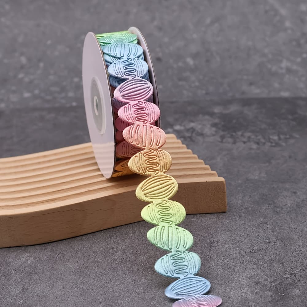 TEMU Of Decorative Ribbon Featuring Easter Eggs, Perfect For Crafting, Gift Wrapping, Floral Arrangements, Wreaths, And Diy Projects. !