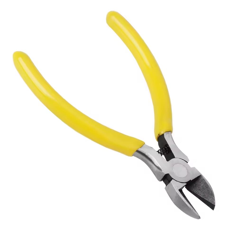 TEMU Heavy-duty Wire Cutter & Flush Cutter - Precision Side Cutting With Sharp Blade For Cables, Wires, Diy, Electronics Repair - Compact Flush Cut Pliers For Professional & Use (metal)