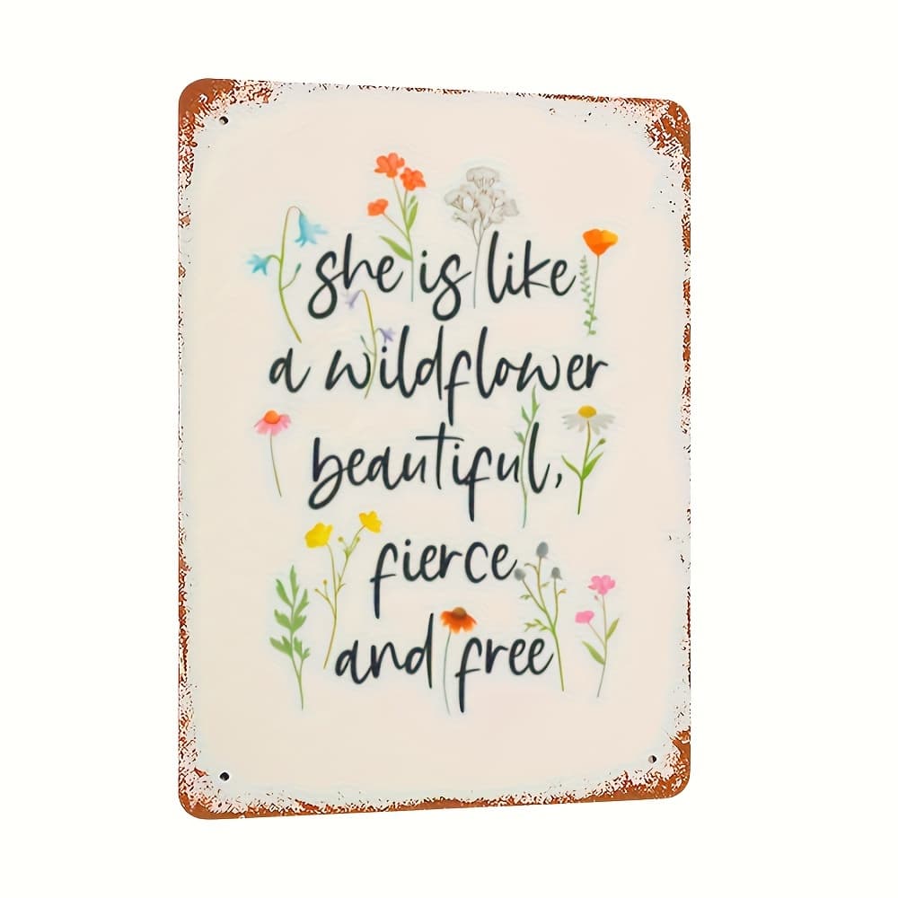 TEMU 2d Flat Vintage Metal Tin Sign (12*8 Inches) - Ideal For Valentine's Day, Garage & Home Wall Decor, Fun, Art Decoration