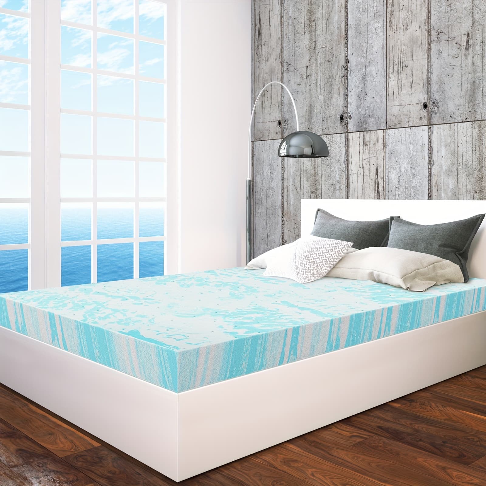 TEMU Soft Mattress Pads, 3 Inch Thin Bed Toppers For Full Size Bed, Memory Foam Mattress Topper For Sleeper Sofa, Rv,