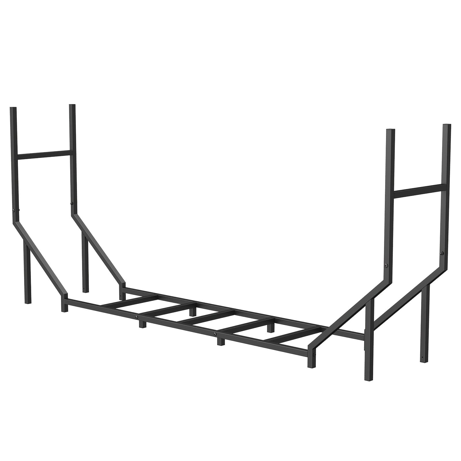 TEMU 6ft Firewood Rack Holder, Adjustable Heavy Duty Stacker Stand For Fireplace, Outdoor Indoor Metal Wood Pile Storage Organizer, Patio Logs Stand Tool