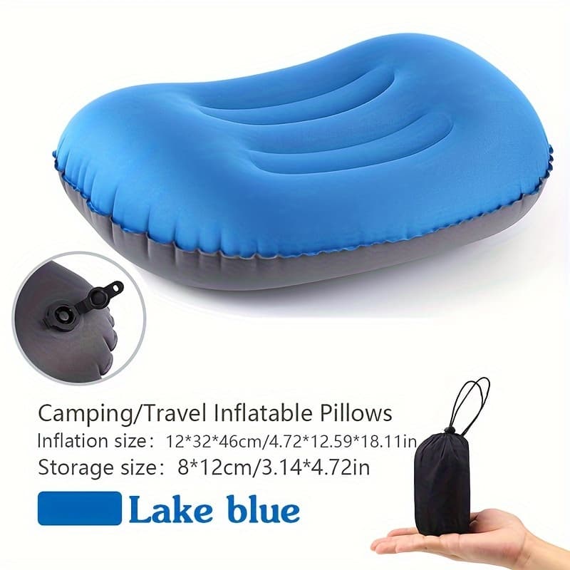 TEMU Ultralight Inflatable Pillow, For Outdoor Camping Travel