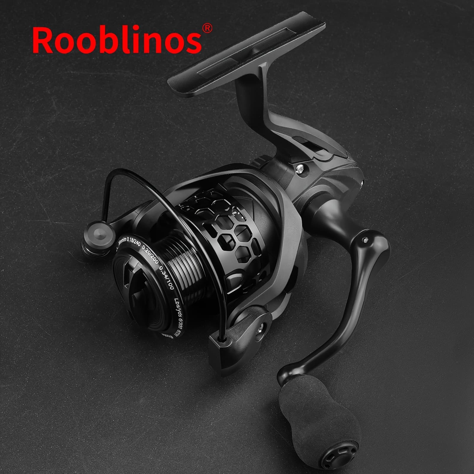 TEMU Rooblinos Spinning Fishing Reel 5.2:1 Gear Ratio Metal Body Anti-reverse Lightweight Reel With Smooth Drag System For Trout Salmon Walleye Crappie Pier Boat Kayak Fishing