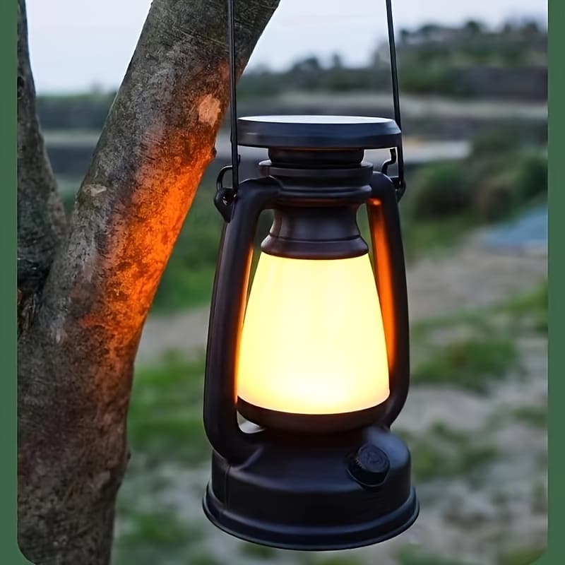 TEMU Camping Lamp Portable Camping Lamp Charging Atmosphere Lamp Lighting Outdoor Tent Lamp Retro Kerosene Lamp Portable