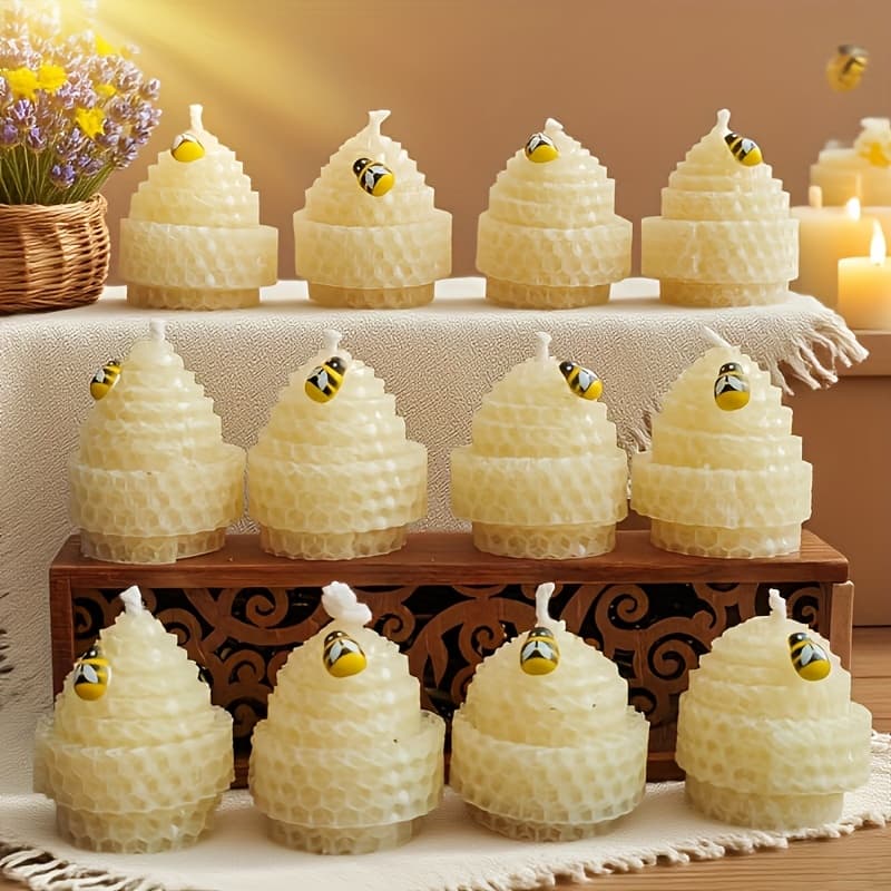 TEMU 12 In Egg Shape, -rolled , Elegant Candle Gift Box, Suitable For Party Atmosphere Decoration, Wedding Gift, Christmas For Party Gift, New Year Valentine's Day Gift