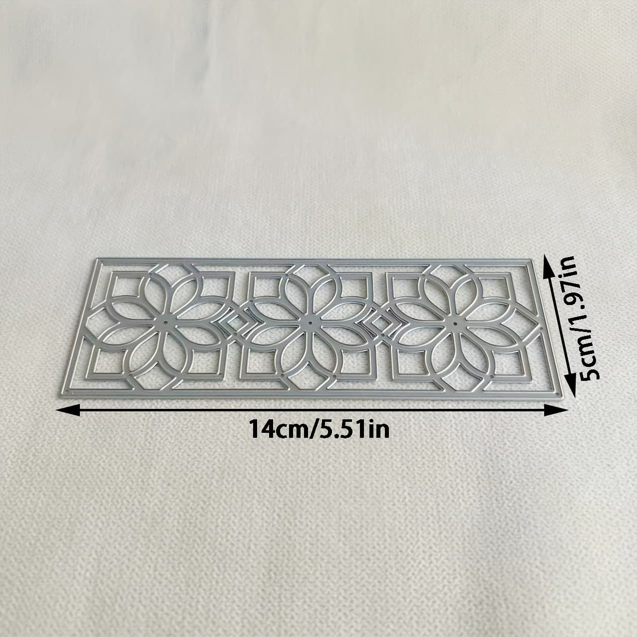 TEMU 1pc Creative Hollow Metal Die Cut, Diy Scrapbooking Embossing Stencil, Handmade Greeting Card Making Metal Cutting Dies, Gift Card Making Tools
