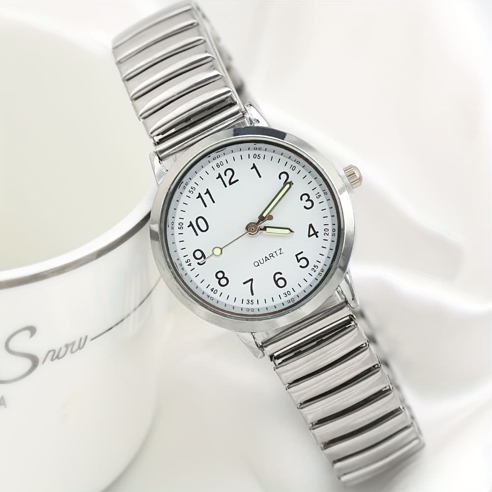 TEMU Upgraded Luminous Women's Watch With A Fashionable , Adjustable Size, Sold As A Single Piece