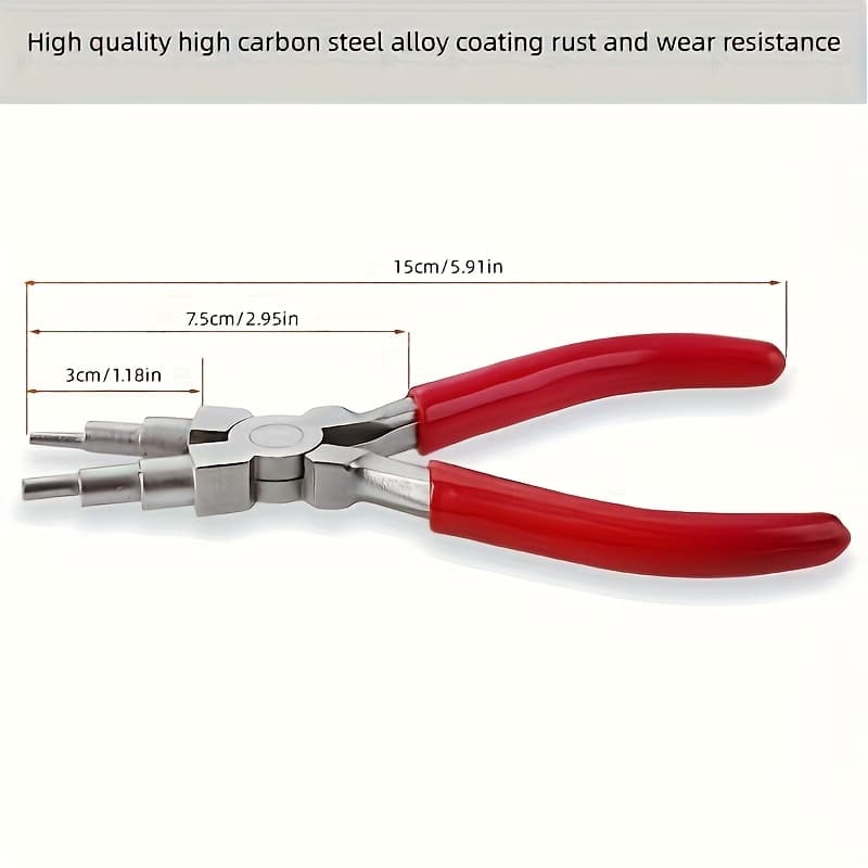 TEMU Jewelry Pliers Carbon Steel Round Nose Needle Nose Pliers (for 3 People Using Ring Diy Jewelry Bail Pliers Jewelry Making Tools. 1 Hand Tool