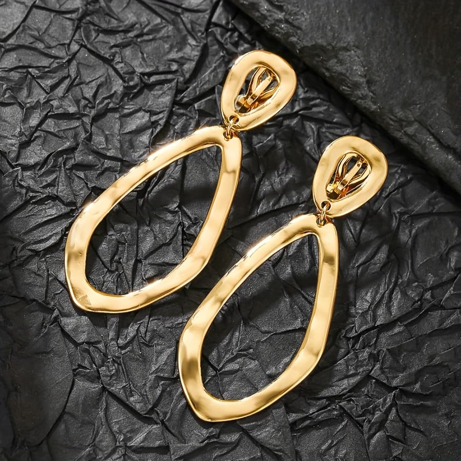 TEMU 2025 Clip-on Earrings For Women With A And