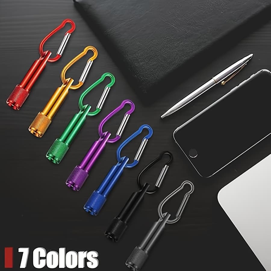 TEMU 7 Pcs Mini Keychain Flashlight Bulk Led Keychain Light Key Chain Small Flashlight For Outdoor Camping Hiking Equipment And Emergency Lighting (multicolor)