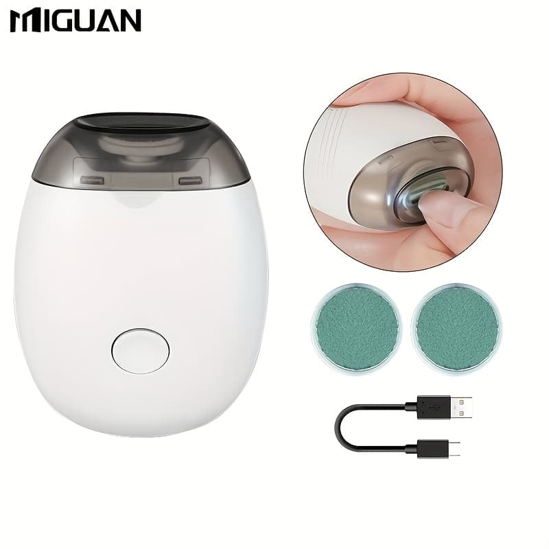 TEMU 3-in-1 Electric Nail File, Usb Rechargeable & 3 , With Led Light For , Manicure And Pedicure Kit