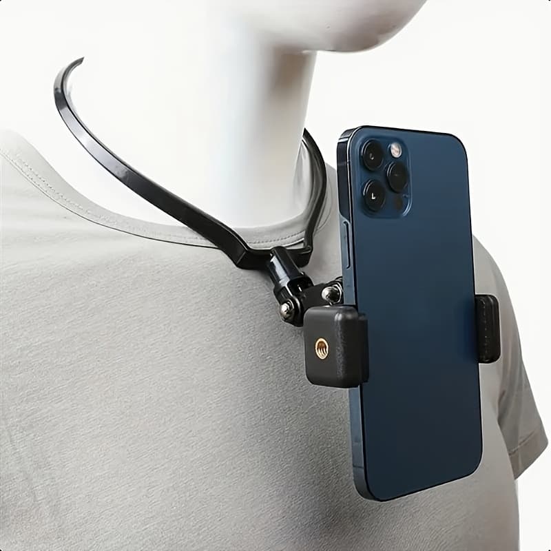 TEMU Wearable Neck Phone Stand For Iphone 15 Pro Max, , - Universal Hanging Tripod With Selfie Stick Monopod