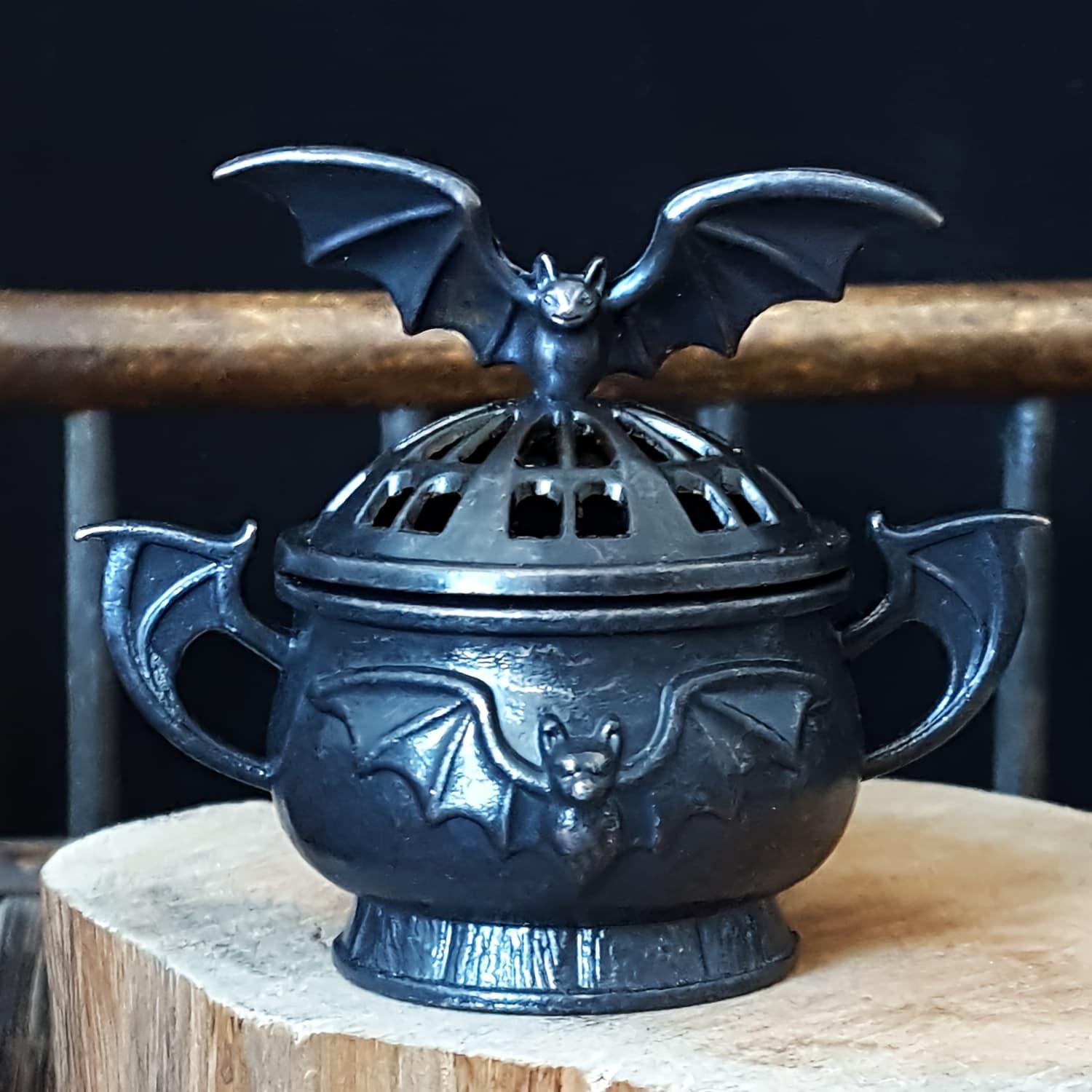 TEMU 1 Gothic Bat Incense Holder, Incense Holder, Zen Burner For And Meditation - Suitable For Christmas, Halloween, Easter, And Other Holiday Decorations, Souvenirs