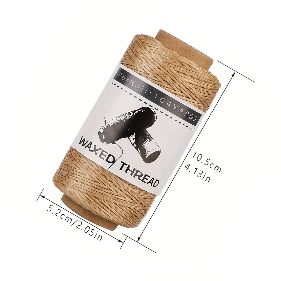 TEMU Waxed Thread, 150m /164yards Leather Waxed Thread, Leather Sewing Thread, Hand Stitching Thread For Hand Sewing Leather, Bookbinding, And Beginners Leather Craft