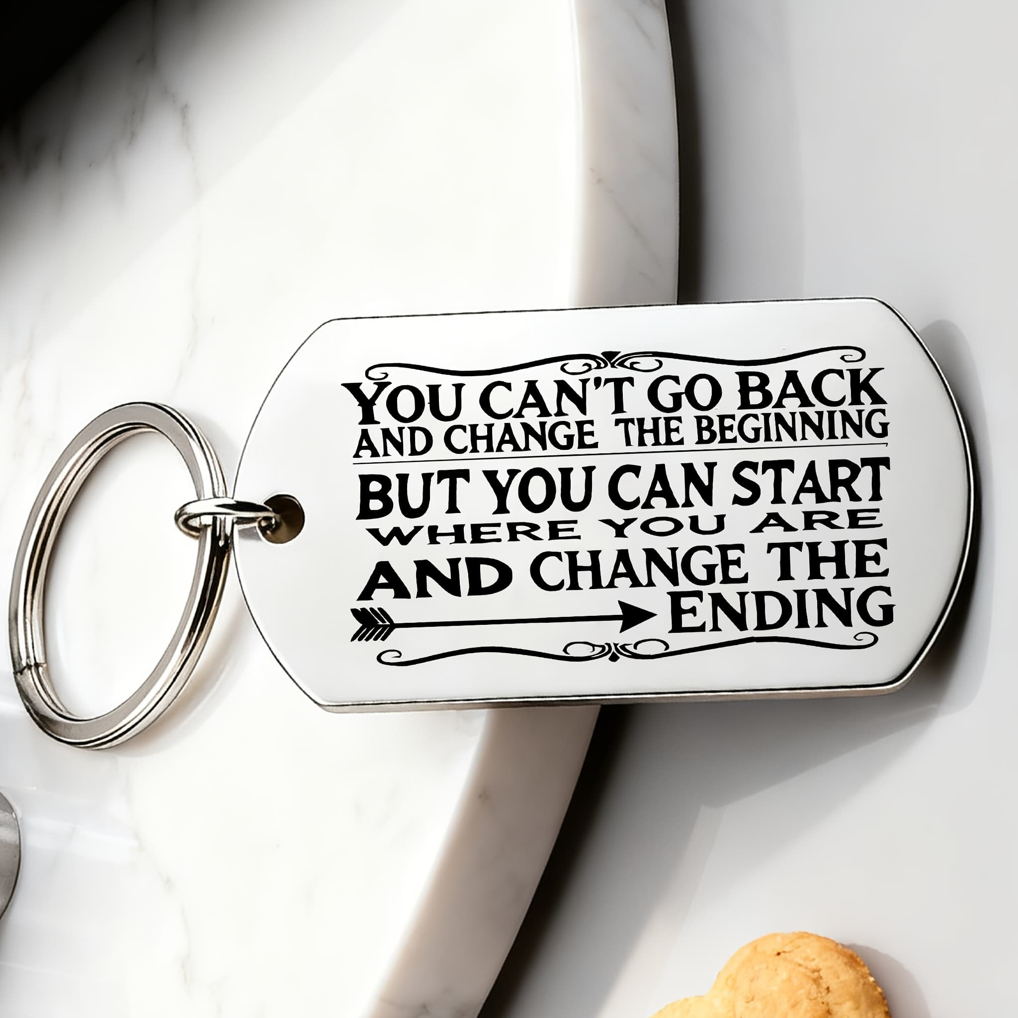 TEMU A Motivational Keychain Featuring Encouraging Quotes And A Stylish Black Font, Making It A Great Gift For
