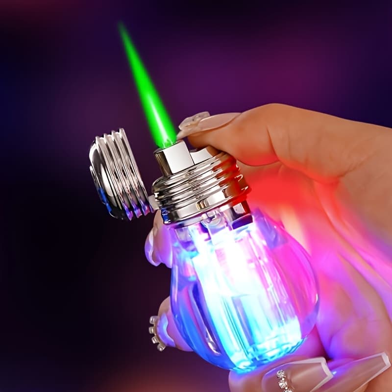 TEMU (does Not Contain Butane Gas)light Bulb-shaped Lighter, Cute Windproof Butane Gas Lighter, , Suitable For Lighting Barbecues, A Gift For Men And Women, Holiday Gift.