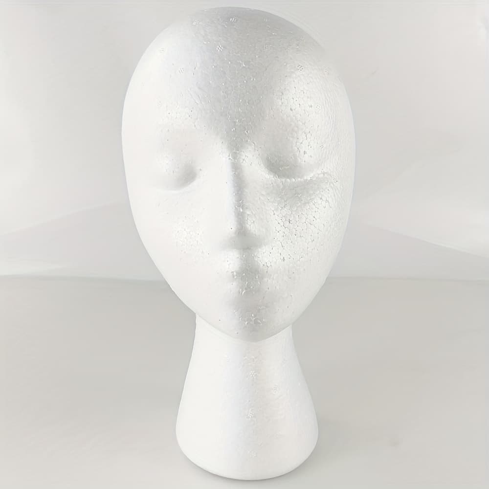 TEMU Mannequin Head Foam Head Form Wig Hat Display Model