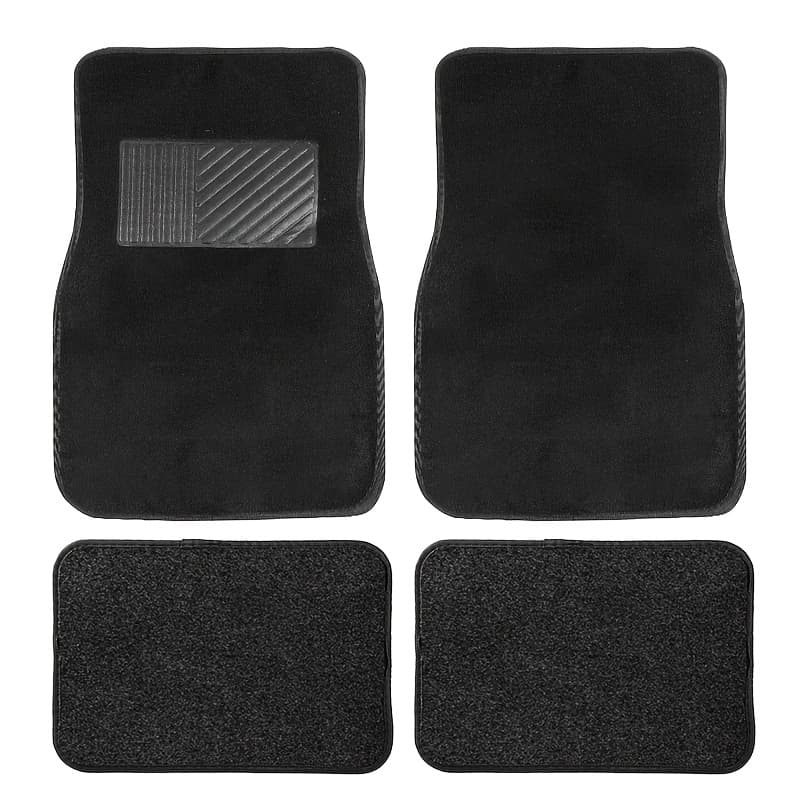 TEMU Car Carpet Mat, High-quality 4pcs Heavy Suit- Car Mat, Suitable For Cars, Suvs, Trucks And Safety Heel Mats- Car Mat.