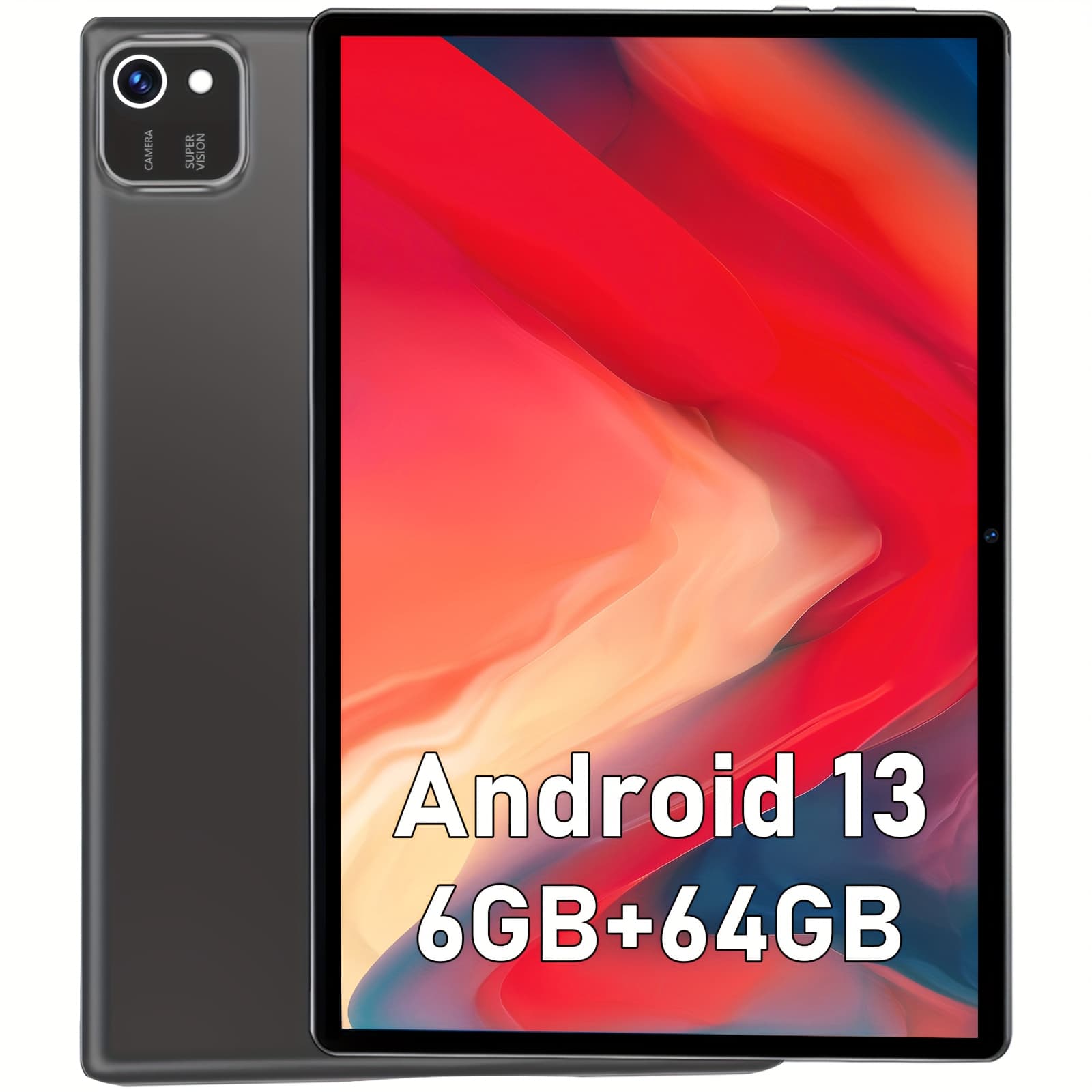 TEMU 13 Tablet, 10-inch Tablet, 64gb Rom (expandable To 512gb), -core Tablet, With Wifi, 6000mah Battery, 2mp + 5mp Dual Camera