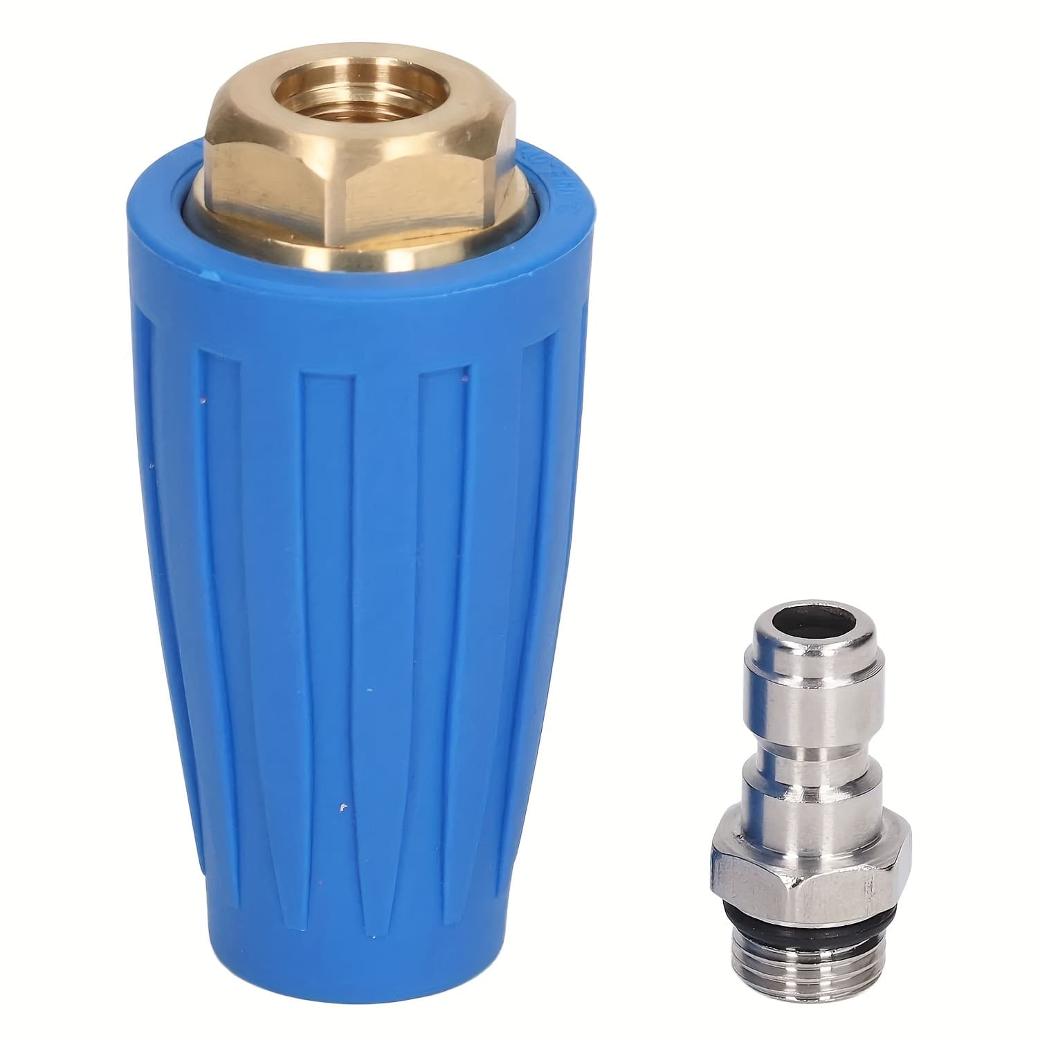 TEMU 1pc Blue Pressure Washer Tips Turbo Nozzle Pressure Washer 4000 Psi Max Rotating Pressure Washer Nozzle For Cleaning Brick, Concrete, And Vinyl