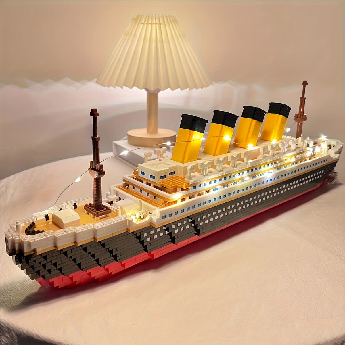 TEMU Cruise Ship Model, 3000+pcs/set Large Cruise Ship Model Building Blocks Set - - - Perfect For Halloween, Thanksgiving, Christmas, And Easter Gift, High-quality