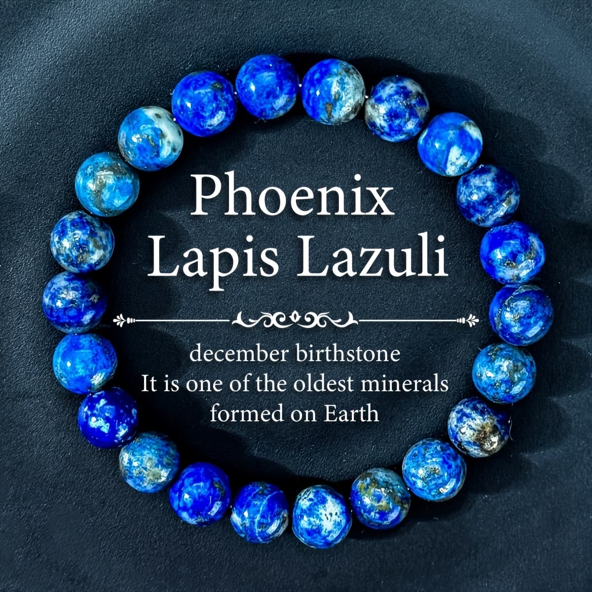 TEMU Natural Lapis Phoenix Bracelet Elastic Beads For Evil Protection Emotional Relief And Ideal For Couples Perfect Gift For Festivals
