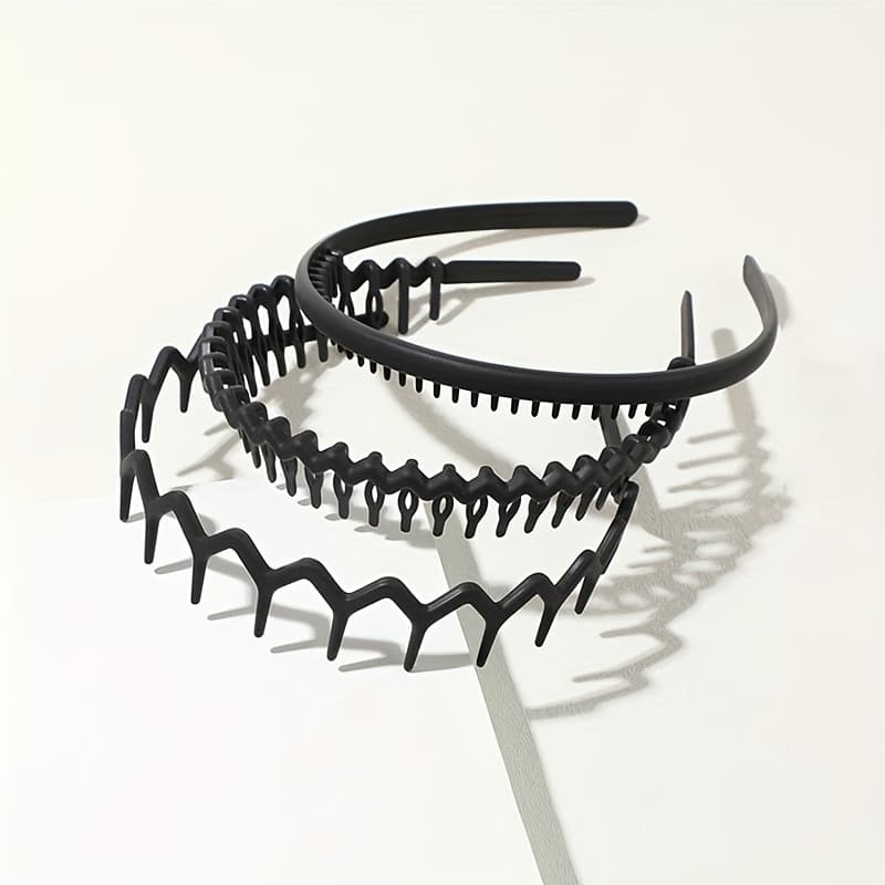 TEMU 3pcs/6pcs Non-slip Dental Teeth Headbands - Heavy-duty Dental Arch For Hold, Suitable For , Skincare, Gym, Graduation Accessory - Durable Hair Bands (3 Or 6pcs)
