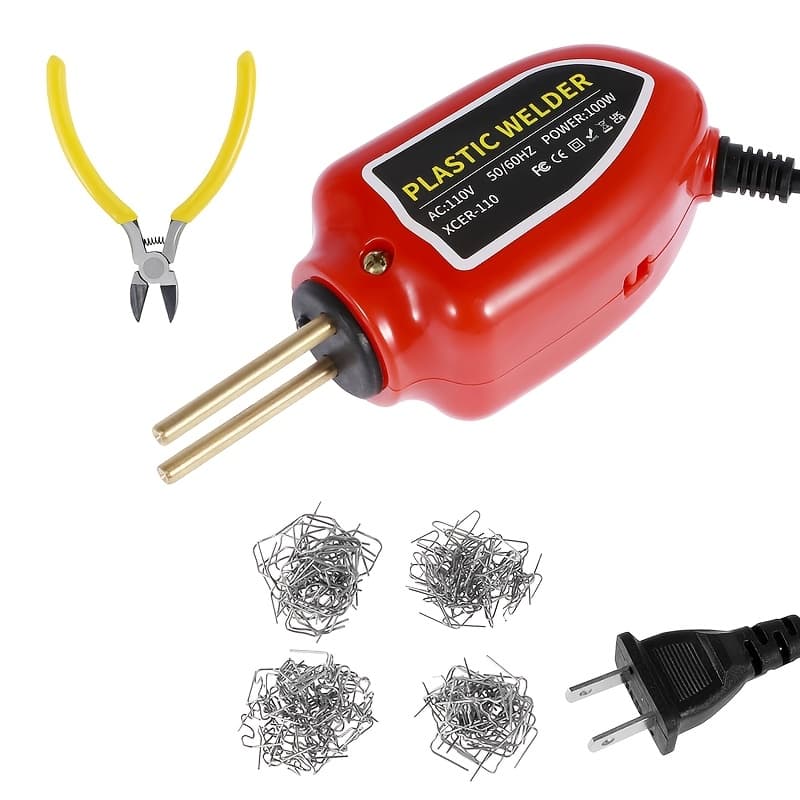 TEMU Plastic Welder, 200pcs , Plastic Welding Kit, Must-have For Diyers, Instant , Plastic Welder Kit, Bumper Repair Kit Plastic Repair Kit, Car Bumper Repair Kit, Plastic Repair Kit