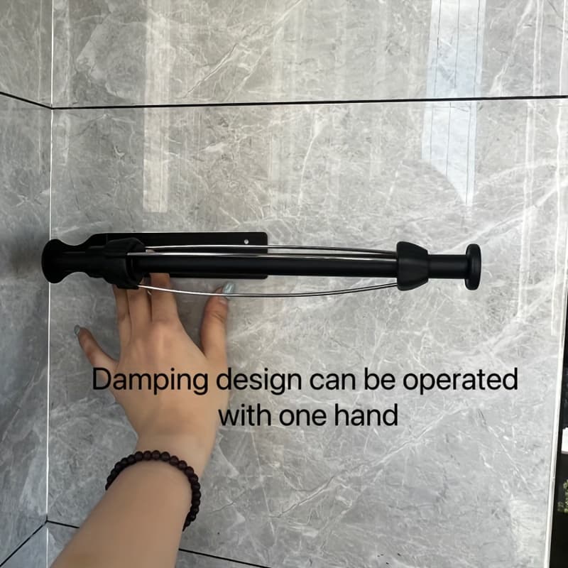 TEMU Easy To Tear Hanging Tissue Holder With Shock Absorption Function, Wall Mounted Stainless Steel Tissue Holder, Suitable For Kitchen And Bathroom, Household Items Christmas Gifts Halloween Gifts