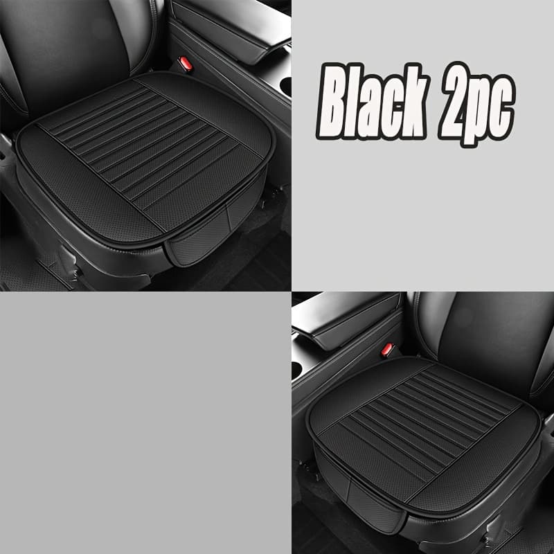 TEMU 2pcs Front Seat Pads With Non-slip Rubber Base, Breathable No-back Design For Long-lasting , Universal