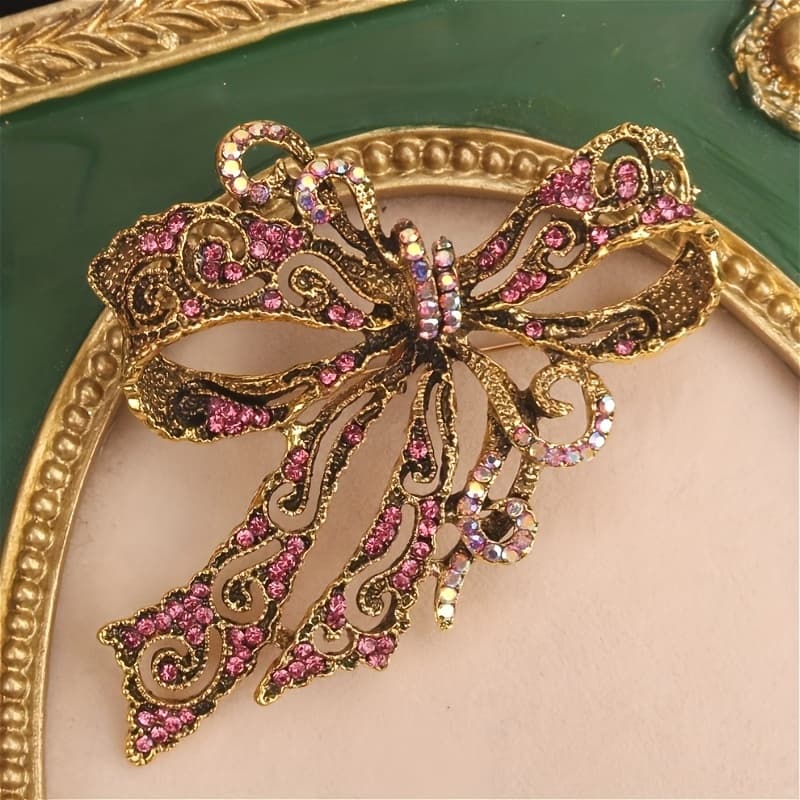 TEMU Fashionable Bow Brooch Creative Fashion Men Women S Clothing Personalized Additions Badge