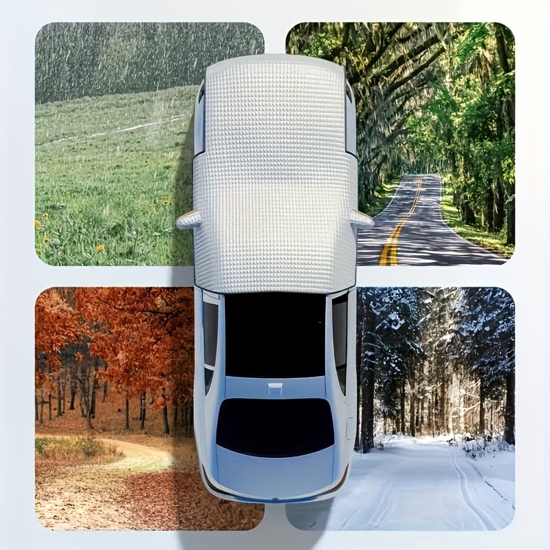 TEMU Automobile Snow Protection, , And Wind-resistant Sunshade For The Front Windshield