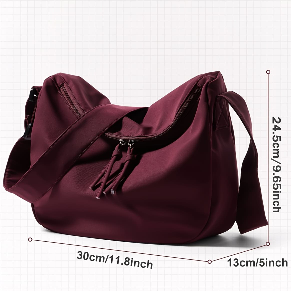 TEMU Minimalist Single Shoulder Bag Men's Bag Crossbody Small Backpack Messenger Bag Men's Bag Casual Large Capacity Messenger Bag