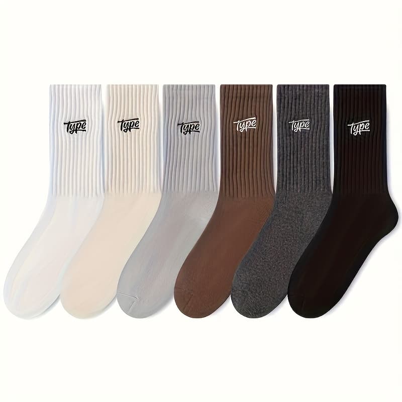 TEMU 6 Pairs Men's Sweat-absorbing Sailor Socks, Comfortable Breathable Socks, Suitable For Daily And Outdoor Wear, Sweat-resistant