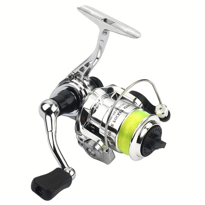 TEMU Mini Pocket Spinning Fishing Reel Fishing Tackle Small Spinning Reel 4.3:1 Pesca Small Reel With 100m Line