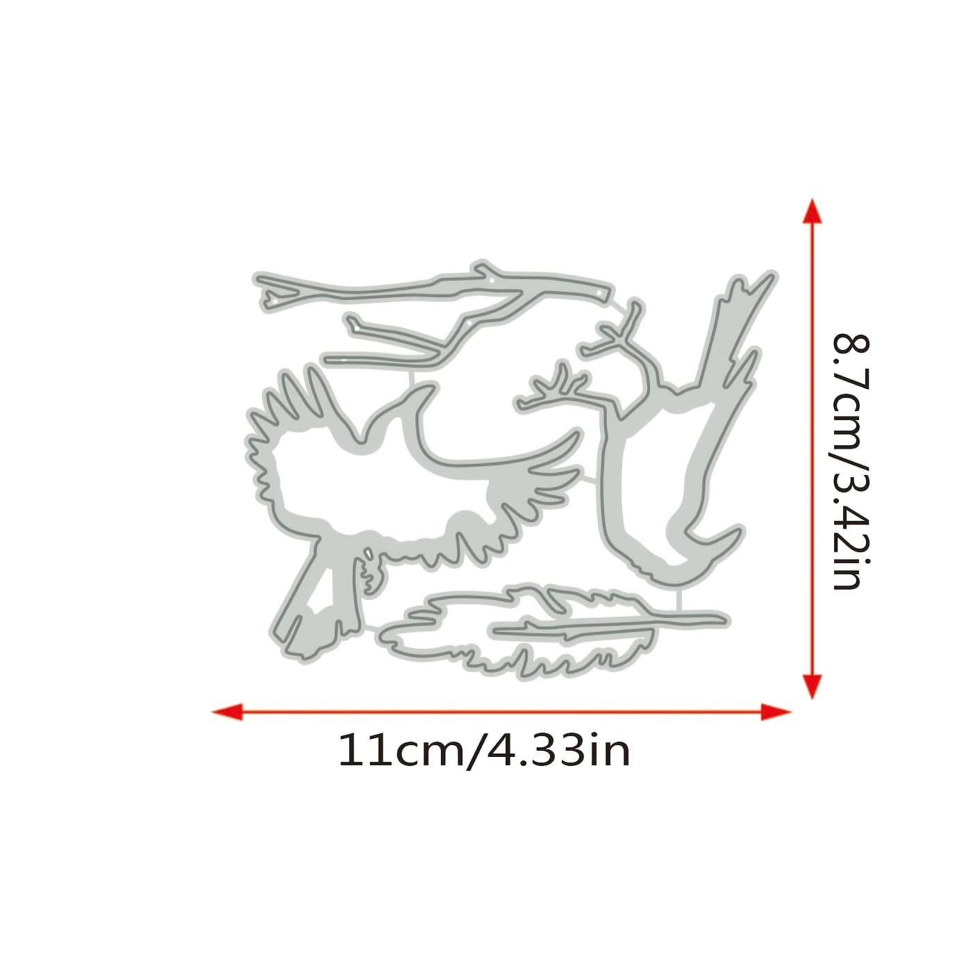 TEMU 1pc Metal Cutting Dies Diy Paper Craft Knife Mould Blade Punch Stencils Dies