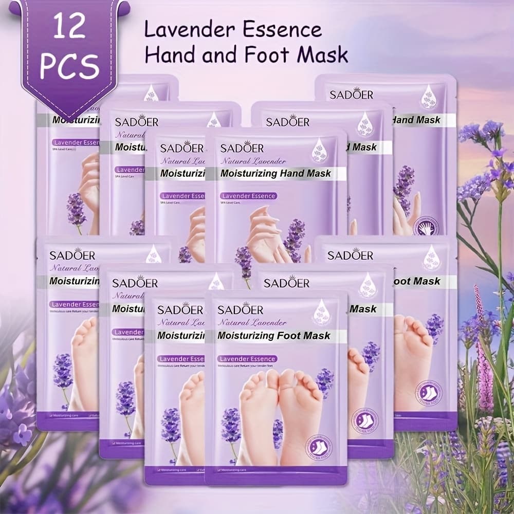 TEMU 12pcs Lavender Hand And , Moisturizing And Non-greasy, Rich In Moisturizing , An For Winter Hand And Foot Care To Keep Hands And Feet . An Ideal New Year Gift For And Mothers
