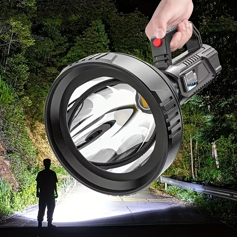 TEMU Led Flashlight 3 Portable Handheld Spotlight For Hiking Fishing Emergency