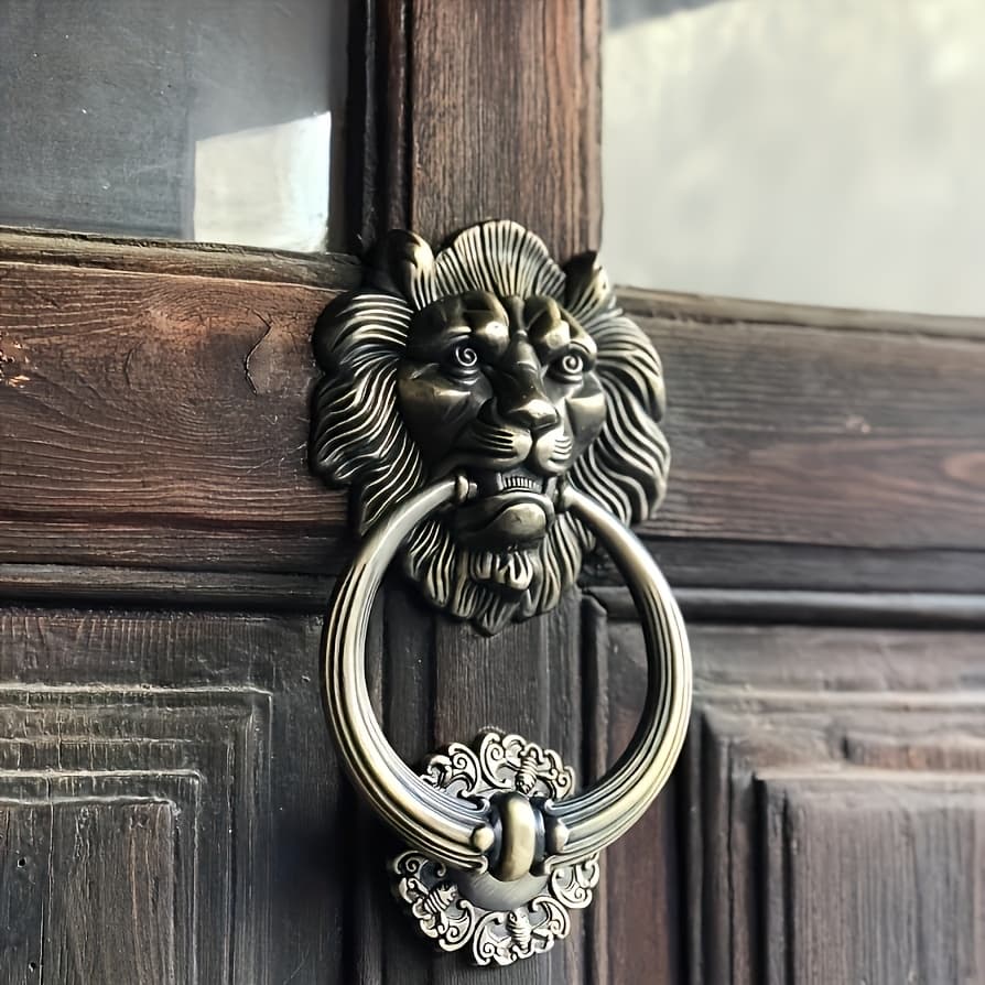 TEMU A Single Piece Of A 7.87-inch (20cm) Large Antique-style Lion , Featuring A , Perfect For Home Decoration