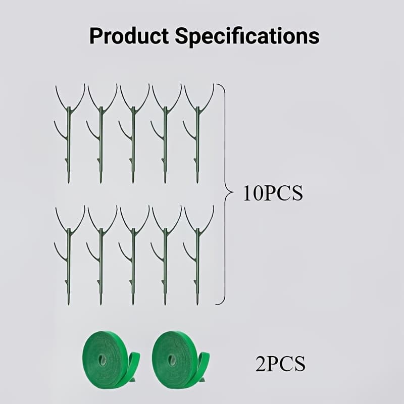 TEMU Includes 10 Monstera Moss Poles And 2 Rolls Of, The Poles Stacked To Increase Height To The Needs Of Different Growth , Special, Fixed And Easy To Operate, Does Not Hurt Plants